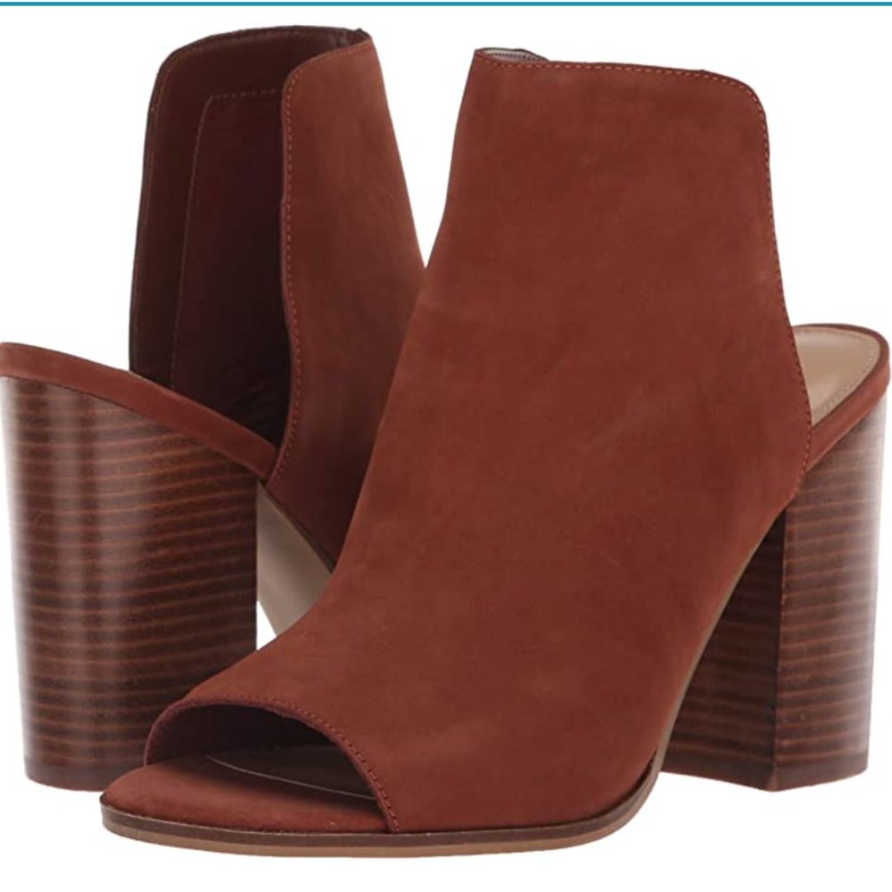 Steve Madden Women's TILT Mule, Cognac Nubuck, 6 M US